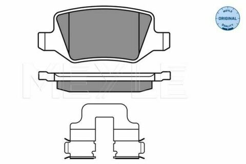 Колодки гальмівні (задні) MB A-class (W168) -04/ (W169) 04-12