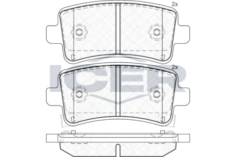 Колодки тормозные (задние) Opel Insignia 08-17/Chevrolet Malibu/Bentley Flying Spur 12-/Saab 9-5 10-