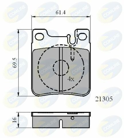 CBP0702 Comline - Тормозные колодки для дисков