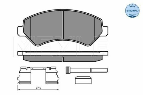 Колодки гальмівні (передні) Citroen Jumper/Fiat Ducato/Peugeot Boxer 2.0-3.0HDi 06- R16(з датчиком)