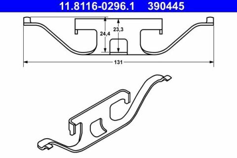 Планка супорта (переднього) притискна BMW 3 (E90/E46)/5 (E34/E60)/7 (E38) 91-