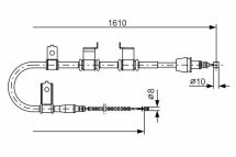 Трос ручного гальма лівий Getz HYUNDAI