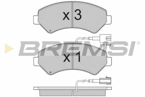 Гальмівні колодки пер. Jumper/Ducato/Boxer 06- (1.7t)