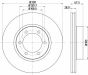 Гальмівний диск перед. Cruiser 300/Prado/Lexus GX 01-10 3.0-4.7, фото 4 - інтерент-магазин Auto-Mechanic