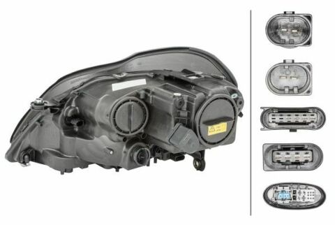 Фара основная bi-xenon с мотором, без предвк.прибора, с лампами d2s/h1 py21w w5w wy5w прав.gl x164