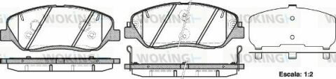 Гальмівні колодки пер. Hyundai Santa FE 06- (mando)