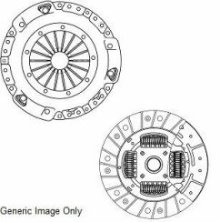 Комплект сцепления Caddy II/Polo 1.6i/1.7SDI/1.9D/SDI (200mm) Комплект сцепления Caddy II/Polo 1.6i/1.7SDI/1.9D/SDI (200mm)