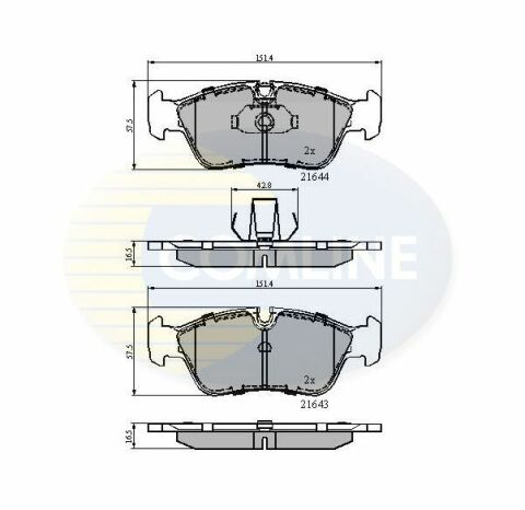 CBP01023 Comline - Тормозные колодки для дисков