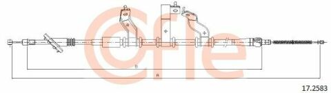 Трос ручного гальма зад. Hyundai Tucson 04-10 Л. (1875/1575)