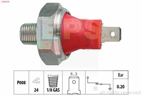 EPS MAZDA Датчик тиску масла TOYOTA, KIA, MITSUBISHI, SUBARU.