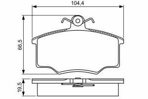 Колодки передні гальмівні 80, VW Passat -88 AUDI