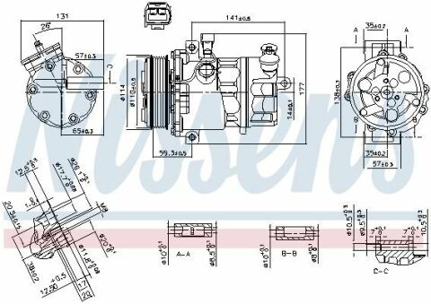 Компрессор LANCIA DELTA III (844) (08-) 1.6 MJTD