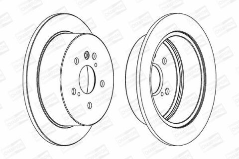 Диск гальмівний задній Lexus RX 03 - TOYOTA