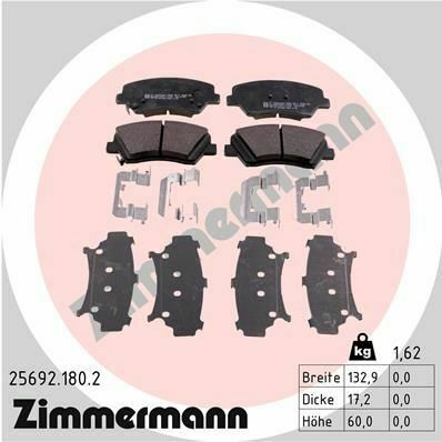 Колодки тормозные (передние) Hyundai Elantra 10-/ i30 11-/ Kia Cee 12- R15 (Bosch) (с аксессуарами)