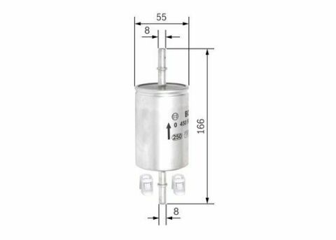 Фильтр топливный 2.0FSI 16V, 1.6FSI 16V, 2.0MPI 20V, 4.2MPI 32V VW Golf V 03-09; AUDI A3 03-12; SKODA Fabia I 99-07; SEAT Ibiza 02-09; FIAT Ducato 94-02; PEUGEOT Boxer 94-02; CITROEN Jumper 94-02; OPEL Astra G 98-05; CHEVROLET Niva 02-09; JAGUAR XF 08-15; CADILLAC BLS 05-09; ALFA ROMEO 156 97-07; SAAB 9-3 02-11