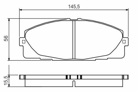 Колодки гальмівні (передні) Toyota Hiace IV/V 05-