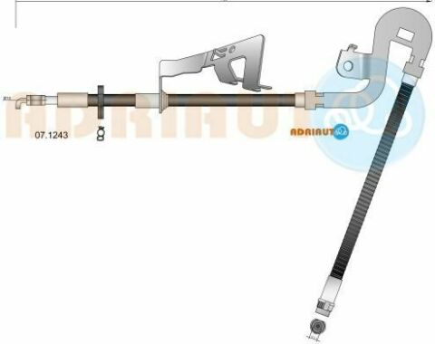 Шланг тормозной передний правый C5 III 08-, C6, Peugeot 407 CITROEN