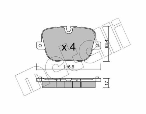 Колодки гальмівні (задні) Land Rover Range Rover III/Sport I/II 09-