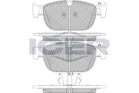 Колодки тормозные (передние) Volvo S60/V60 18-/S90/V90/XC40/XC60 16-/XC90 14-