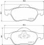 Гальмівні колодки пер. Renault Laguna 01-(ATE) (156,3x68,8x18), фото 1 - интернет-магазин Auto-Mechanic