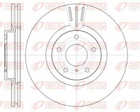 Диск тормозной передний вентилируемый NISSAN Murano Z51 08-16, Murano Z50 02-08; INFINITI G 02-07, G 07-14, EX 07-13, M 04-10