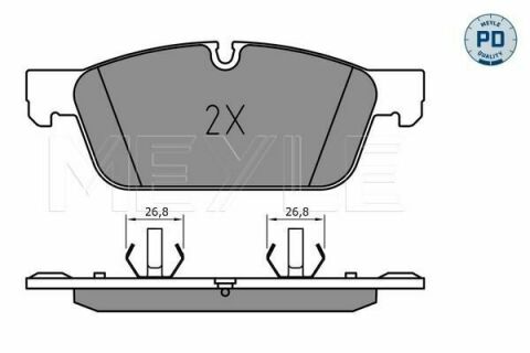 Колодки гальмівні (передні) MB M-class (W166)/GL-class (X166) 11-