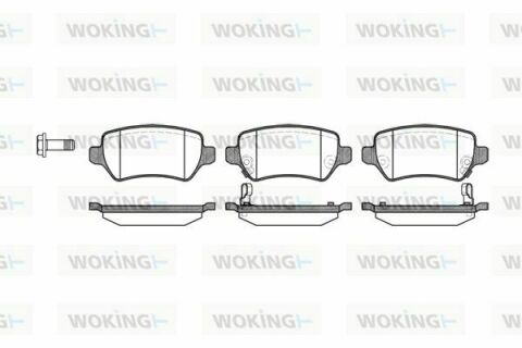 Тормозные колодки Astra/Ceed/Combo/Zafira 94-