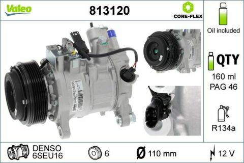 Компресор кондиціонера BMW 3 (E90-E93)/5 (F10/F11)/X1 (E84) 1.6-2.0D N47 04-