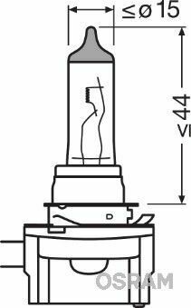 Лампа галогенная Osram Original H8B 12V 35W