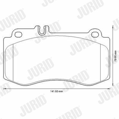 JURID DB Гальмівні колодки передн.W212 09-