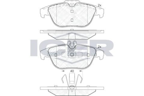 Колодки тормозные (задние) MB C-class (W204/C204) 07-14/E-class (C207/A207) 09-16/GLK (X204) 08-15