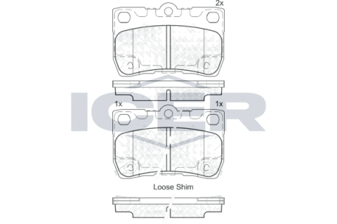 Колодки тормозные (задние) Lexus GS III/IV/IS II/III 05-/Toyota Crown XII/XIII 03-12/Mark X/Reiz 04-