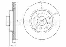 Гальмівний диск пер. Tiggo/J11/Probe/Brawny/626/Capella/Telstar 87-