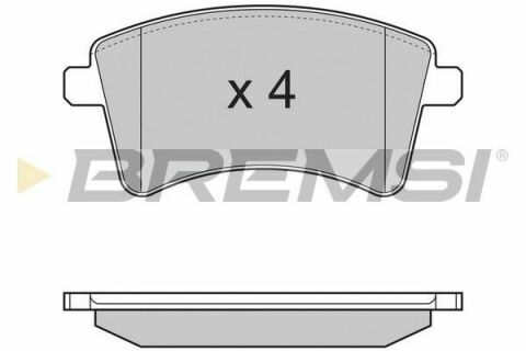 Гальмівні колодки пер. Kangoo 08- (R15/R16)