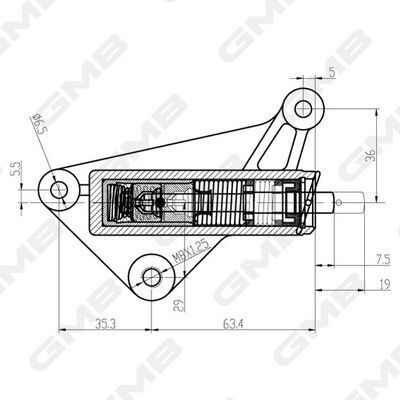 Натяжное устройство грм passat b5 1.8 96-00, audi a4 b5 1.8 94-00 vw