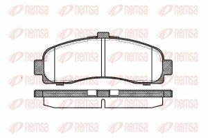 NISSAN Колодки тормозные передние MICRA 1.0/1.3-16V 10/92-