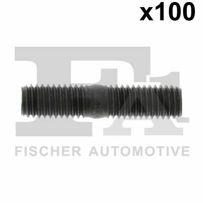 Шпилька колектора випускного Citroen/Dacia/Nissan/Renault (M8x1.25x16/M8x1.25x20) (к-кт 100шт)