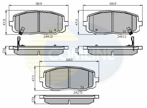 CBP31319 Comline - Тормозные колодки для дисков