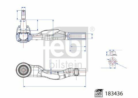 Наконечник тяги рульової (R) Porsche Panamera 16-