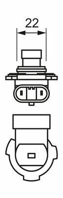 Автолампа HIR2 12V 55W PX22d Longlife Daytime