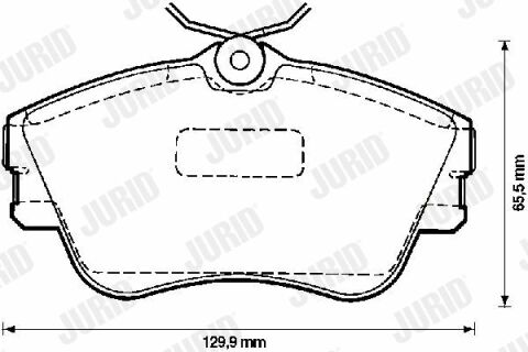 JURID VW Гальмівні колодки передн.