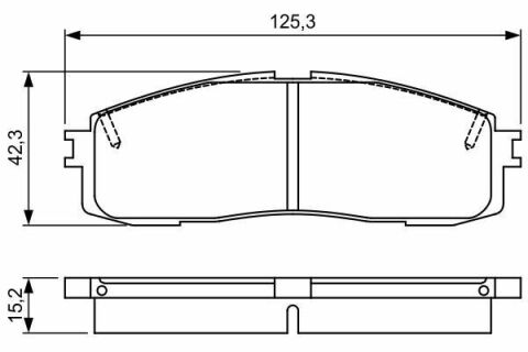 Тормозные колодки передние Lexus RX 09- TOYOTA