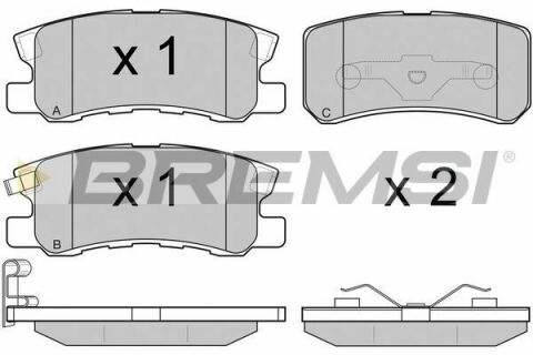 Тормозные колодки зад. Mitsubishi Outlander/Peugeot 4007 06- (akebono)