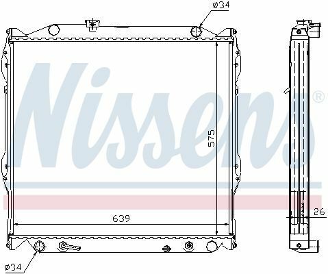 Радиатор TY 4 RUNNER(95-)2.7 i(+)[OE 16400-75160]