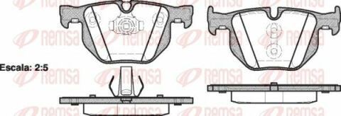 BMW Гальмівні задні колодки X5 E70/F15 BMW Гальмівні задні колодки X5 E70/F15