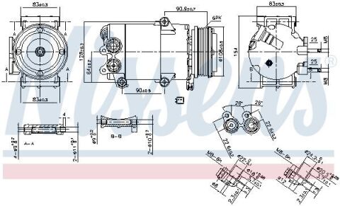 Компресор FORD GALAXY III (CA1) (06-) 1.6 EcoBoost