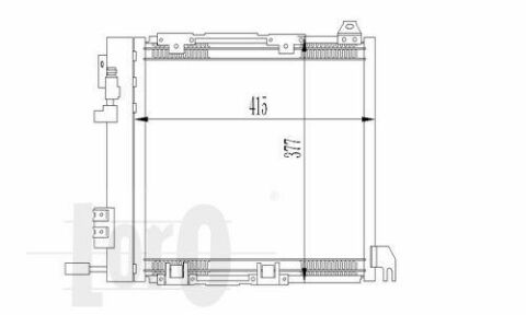 Радіатор кондиціонера Opel Astra G 1.7-2.2DTI 98-05