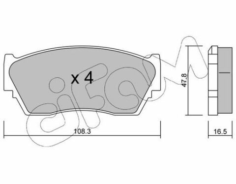 Гальмівні колодки пер. Sunny/100NX 90-96