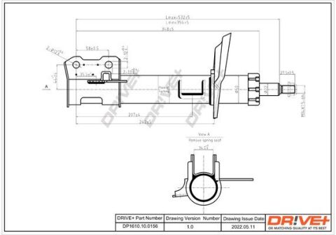 Амортизатор (передний) Opel Astra H 03-(R) (Газ)