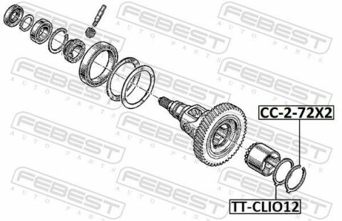 Кольцо регулировочное дифференциала Renault (JB3)